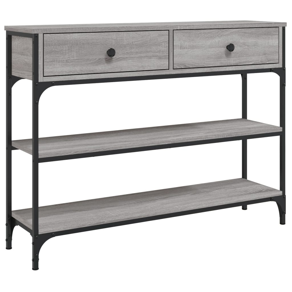 Wooden Console Table 100cm Wide With 2 Drawers - Vantage Home