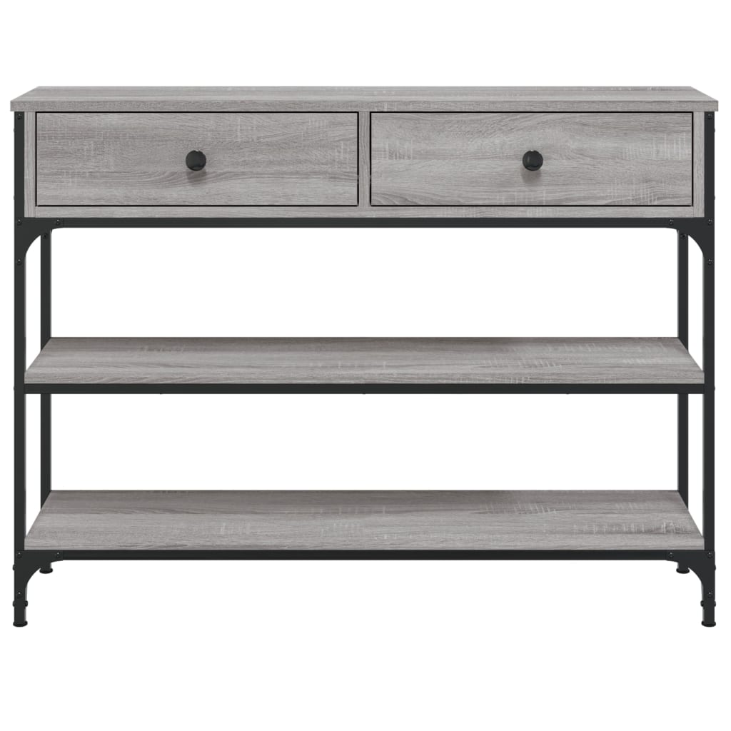 Wooden Console Table 100cm Wide With 2 Drawers - Vantage Home