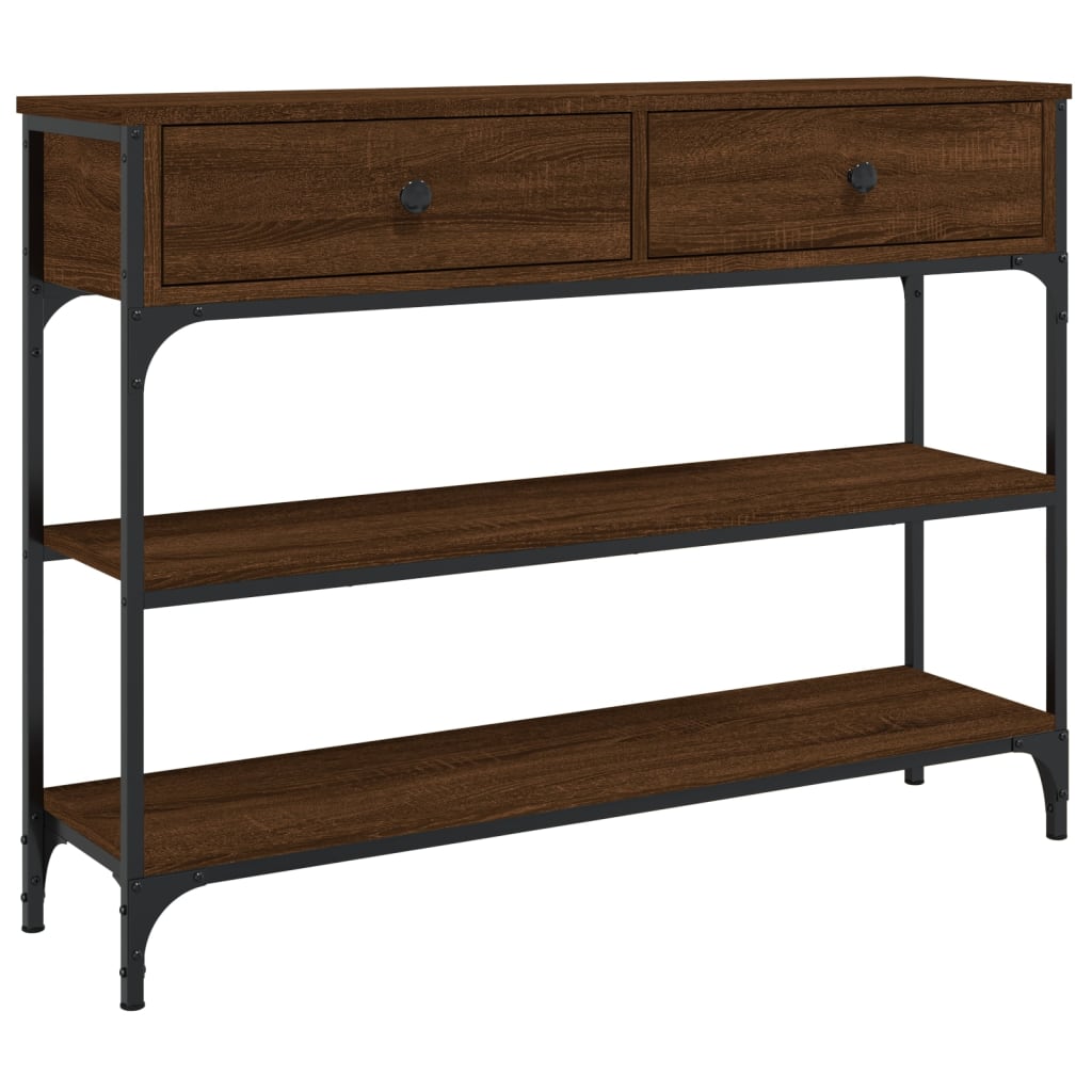 Wooden Console Table 100cm Wide With 2 Drawers - Vantage Home