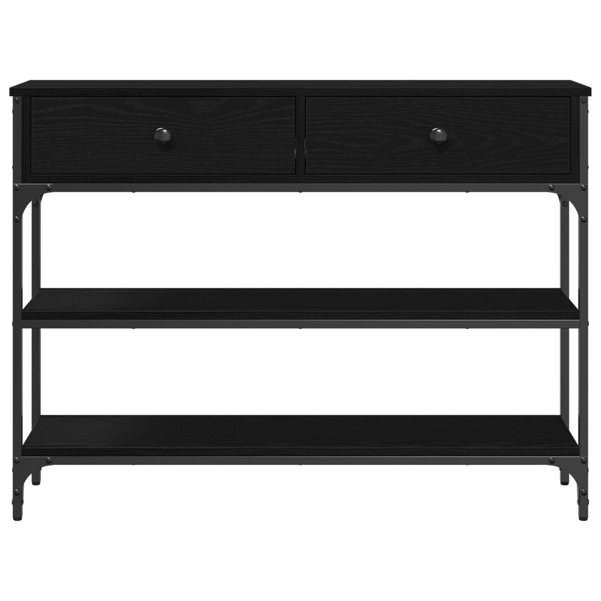 Wooden Console Table 100cm Wide With 2 Drawers - Vantage Home