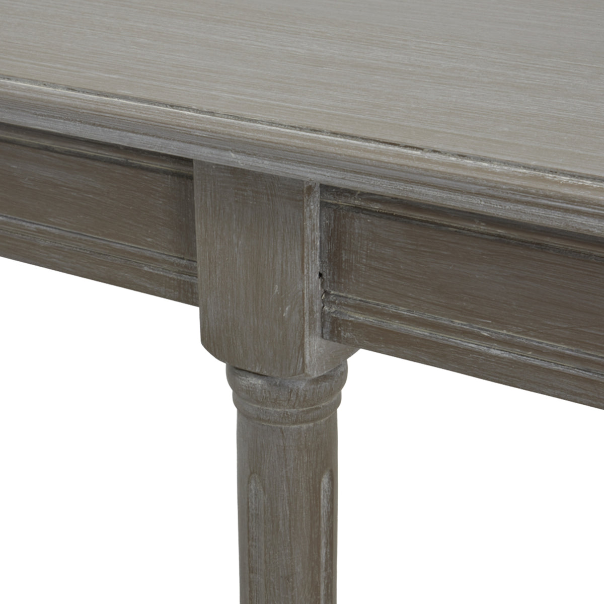 Wooden Console Table 160cm Wide With Rattan Shelf - Serene