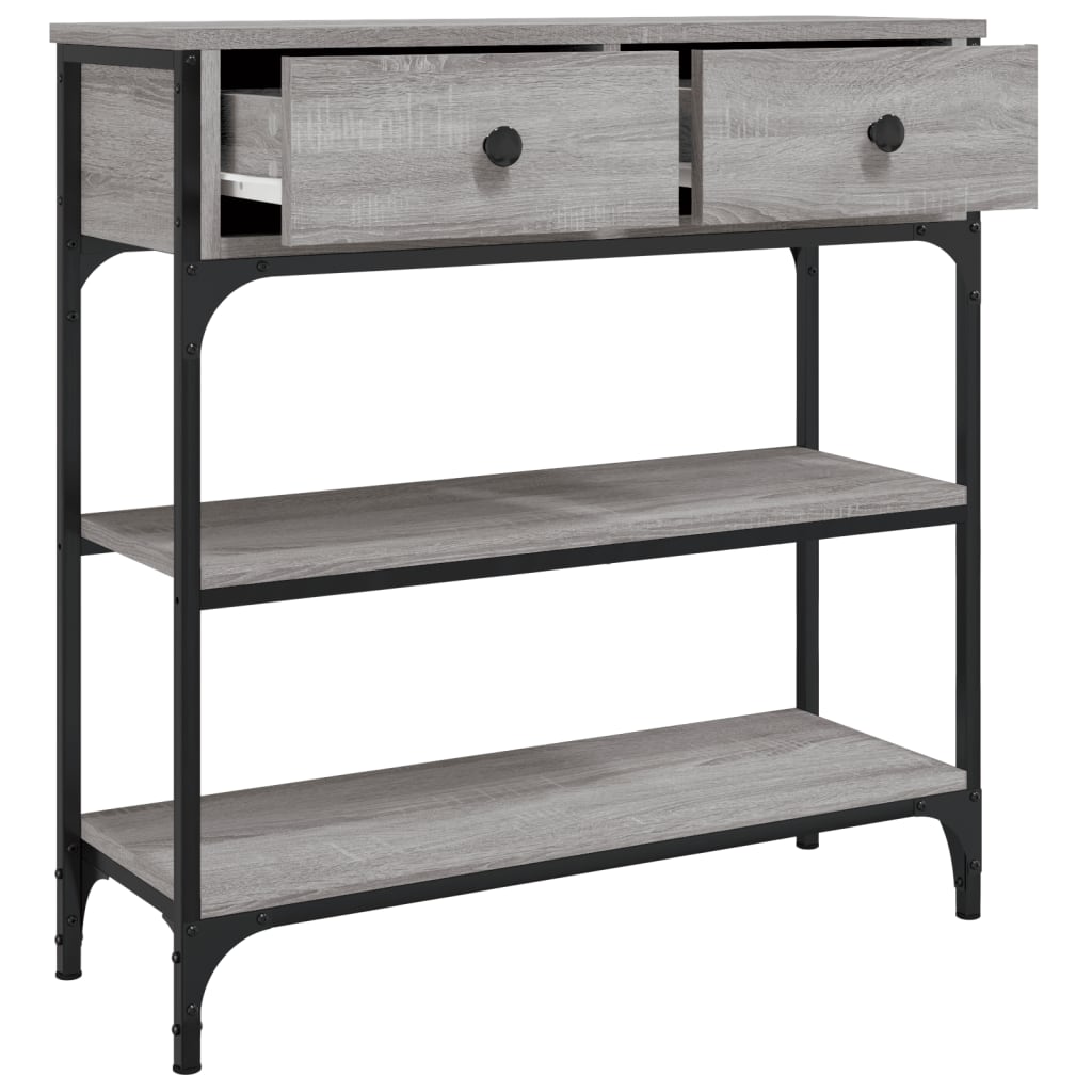 Wooden Console Table 72.5cm Wide With 2 Drawers - Vantage Home