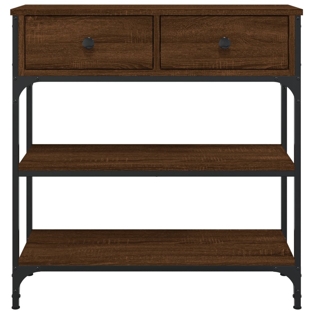 Wooden Console Table 72.5cm Wide With 2 Drawers - Vantage Home