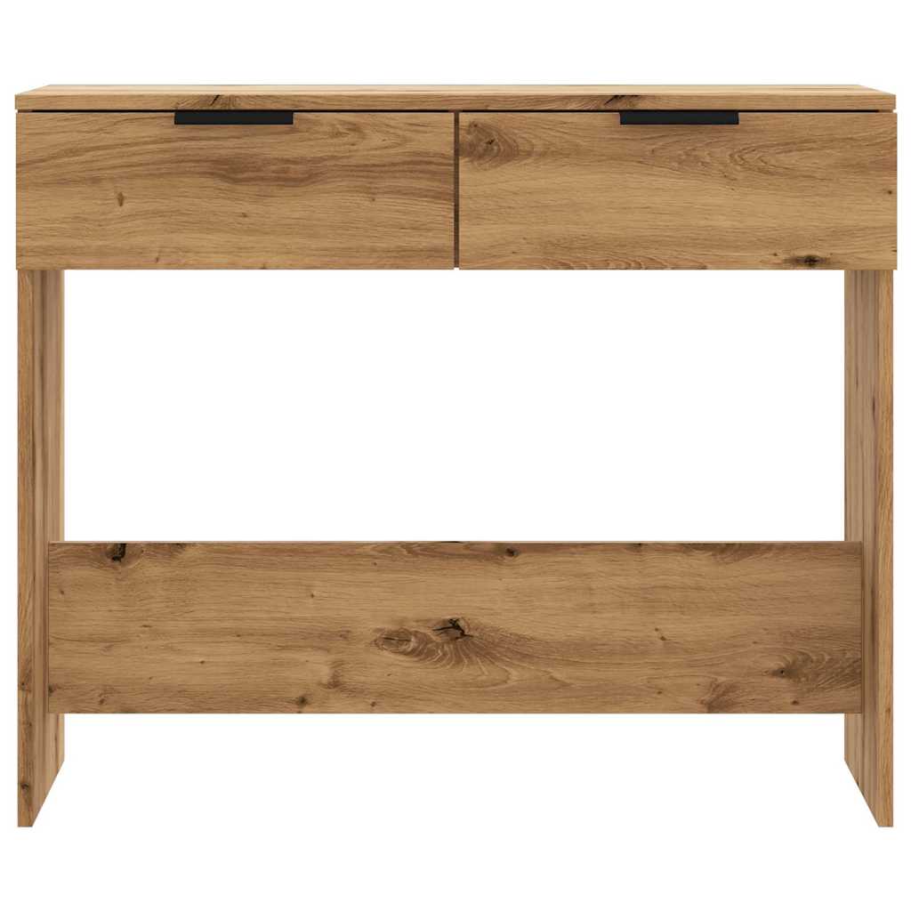 Wooden Console Table 90cm Wide With 2 Drawers - Vantage Home