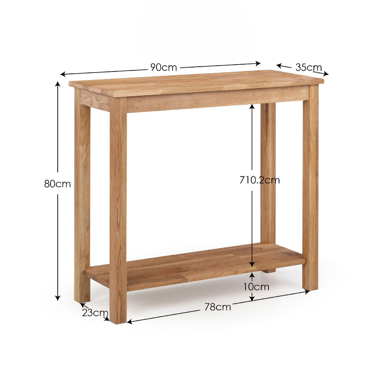 Wooden Console Table Rectangular - Coxmoor