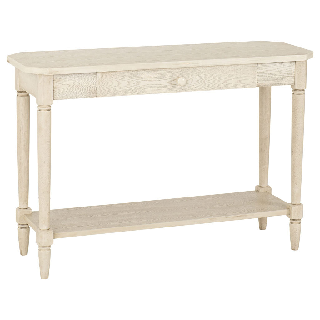 Wooden Console Table With 1 Drawer And Under Shelf - Chantilly