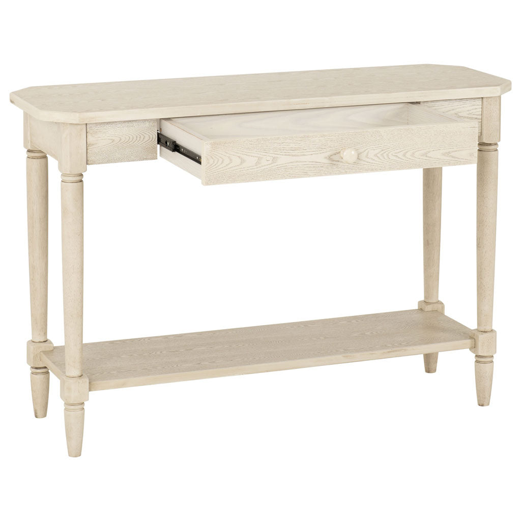 Wooden Console Table With 1 Drawer And Under Shelf - Chantilly