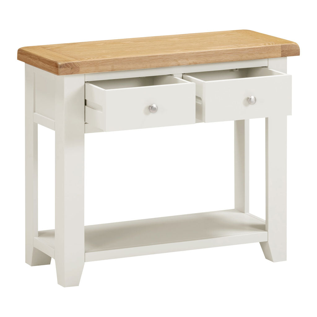 Wooden Console Table With 2 Drawers - Windsor