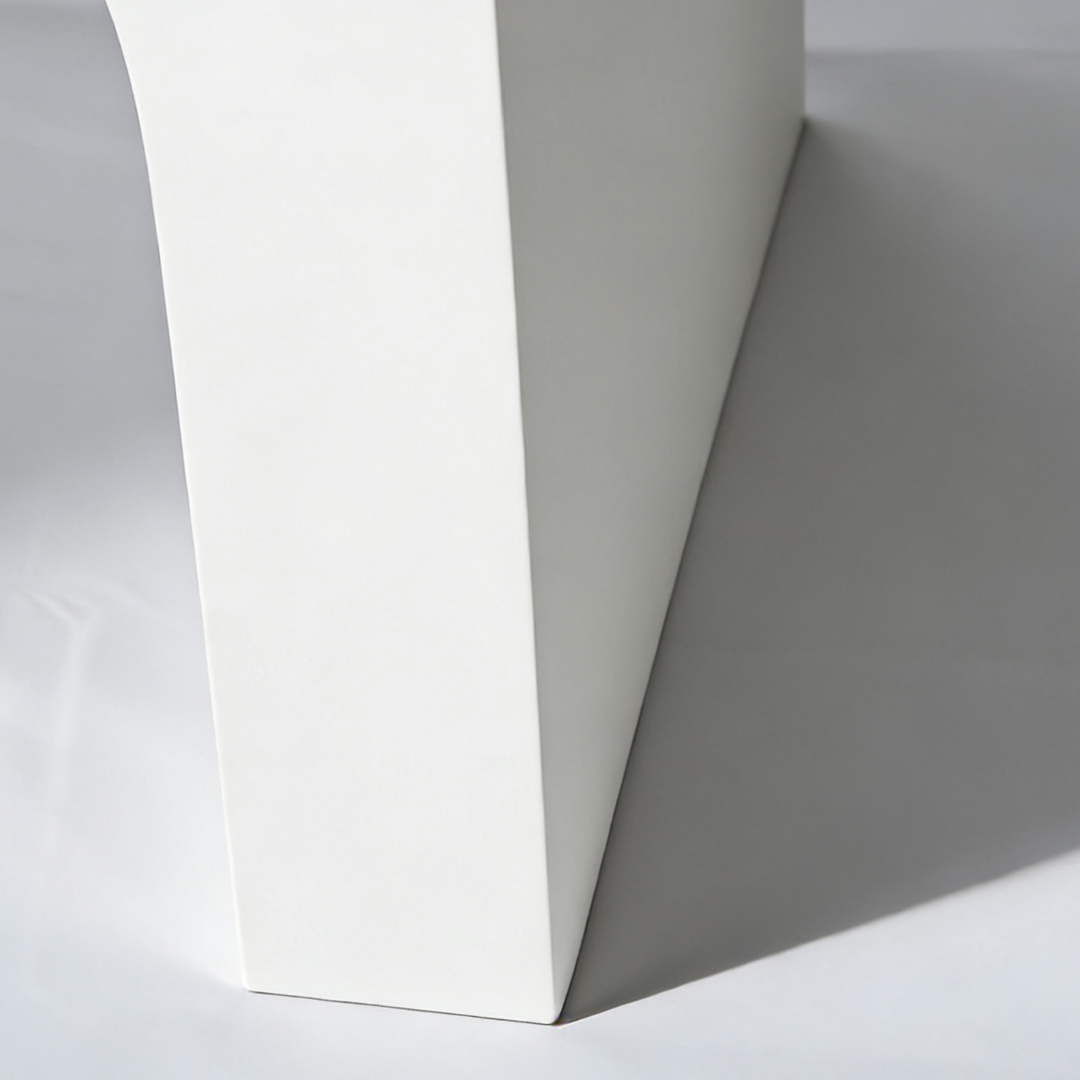 Wooden Console Table with Abstract Design - Capriana