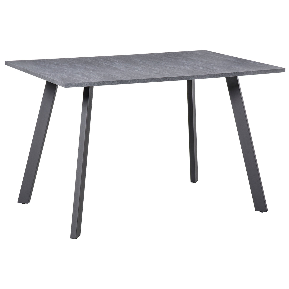 Wooden Contemporary Kitchen Dining Table Rectangular for 4 People - Velmora