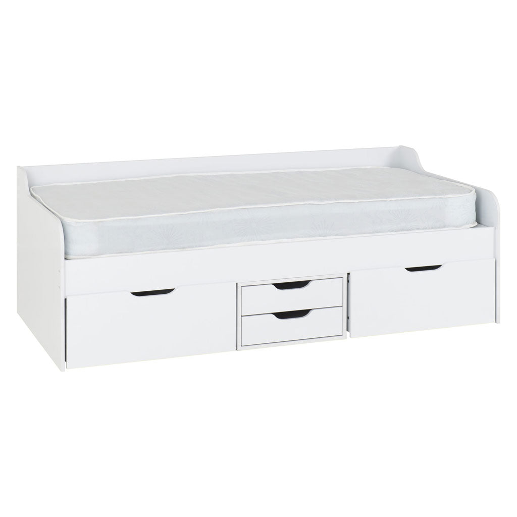 Wooden Day Bed With 4 Drawers - Dante