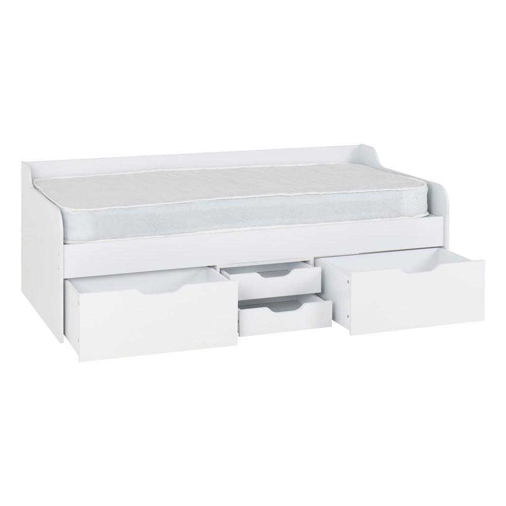 Wooden Day Bed With 4 Drawers - Dante