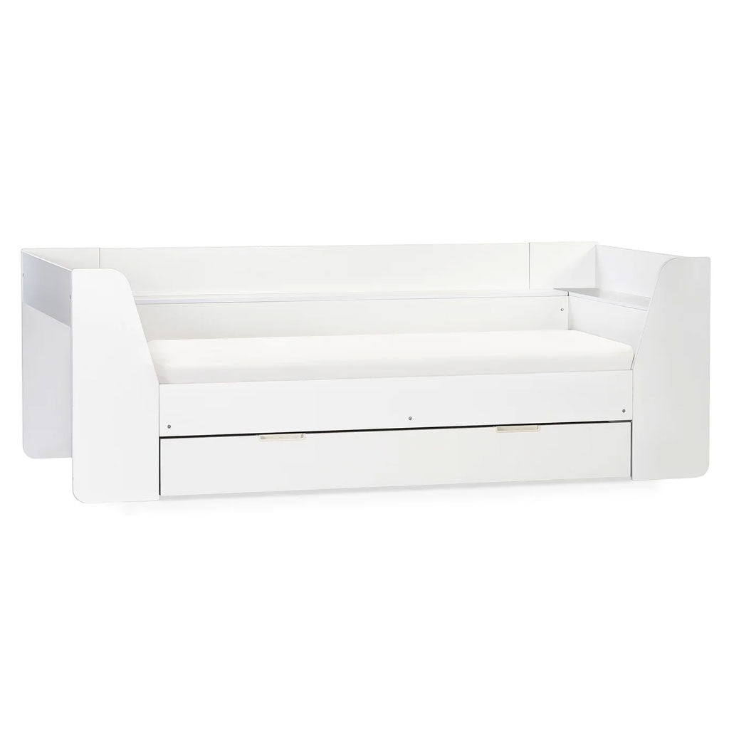 Wooden Day Bed With Drawer And Shelving Unit - Cyclone