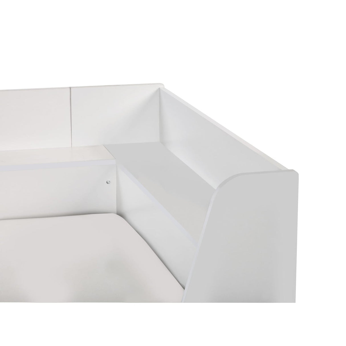 Wooden Day Bed With Drawer And Shelving Unit - Cyclone