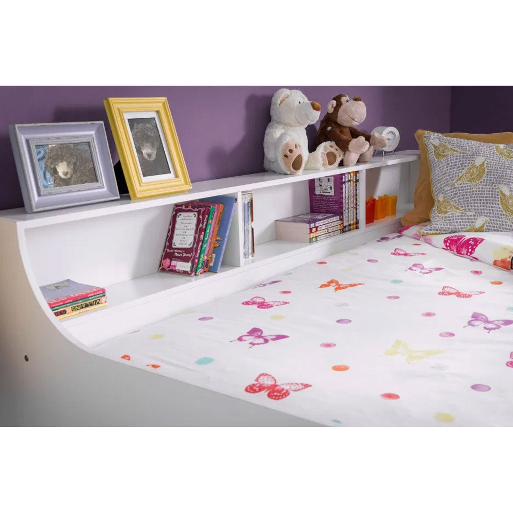 Wooden Day Bed With Shelves - Grace