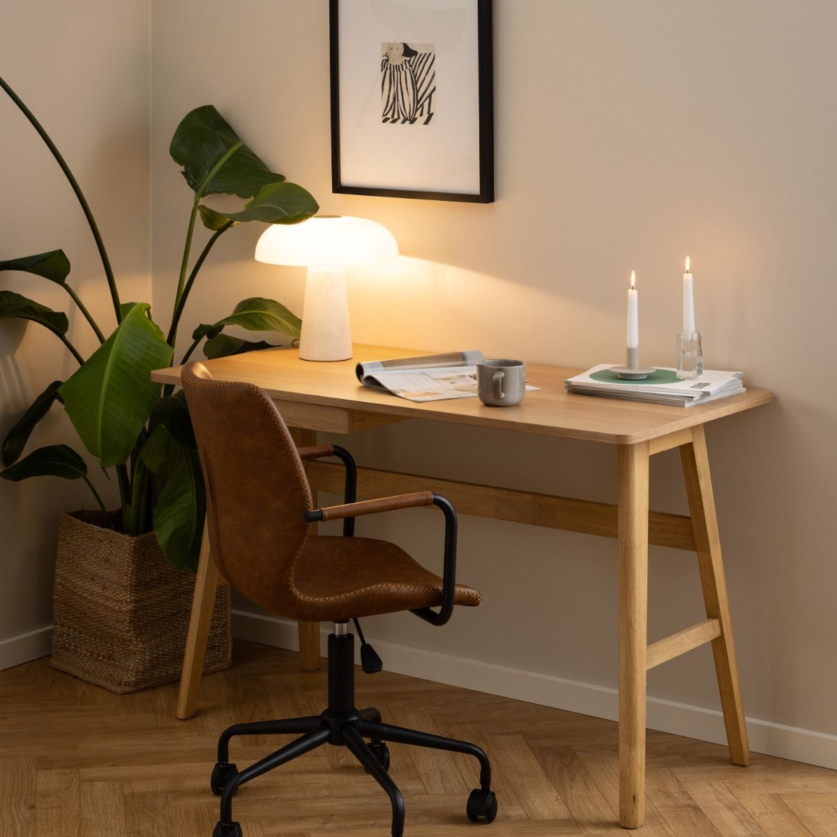 Wooden Desk for Home And Office - Barnett