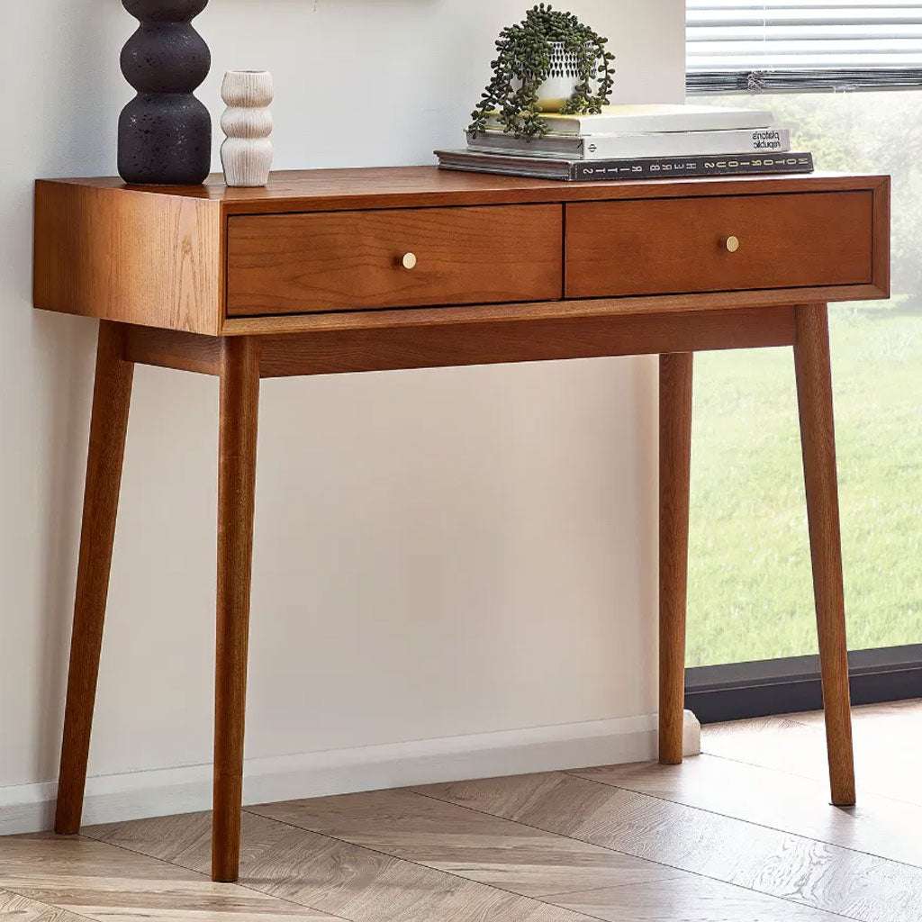 Wooden Desk for Home And Office With 2 Drawers - Lowry