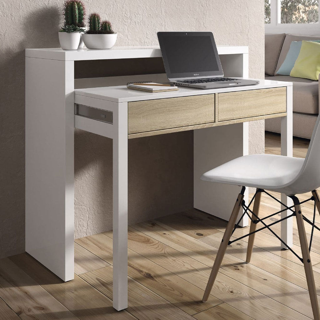Wooden Desk for Home And Office With 2 Drawers - Turina