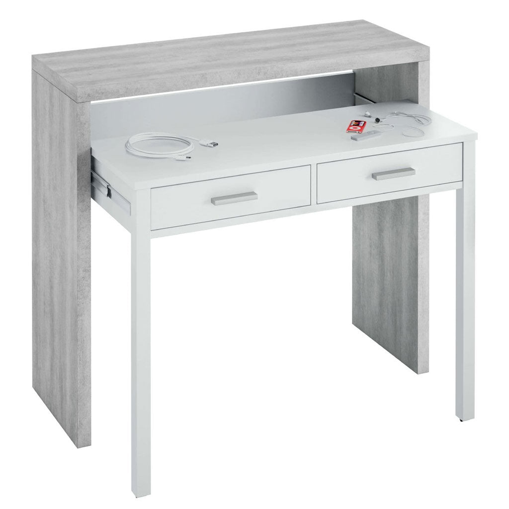 Wooden Desk for Home And Office With 2 Drawers - Turina