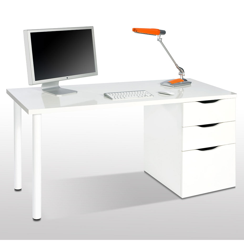 Wooden Desk for Home And Office With 3 Drawers - Blacksburg