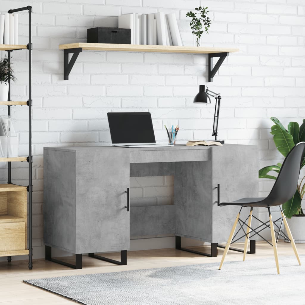 Wooden Desk for Home And Office With Black Handles - Vantage Home