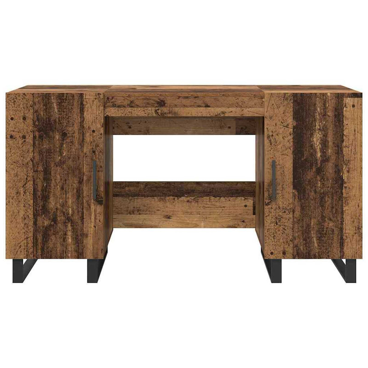 Wooden Desk for Home And Office With Black Handles - Vantage Home