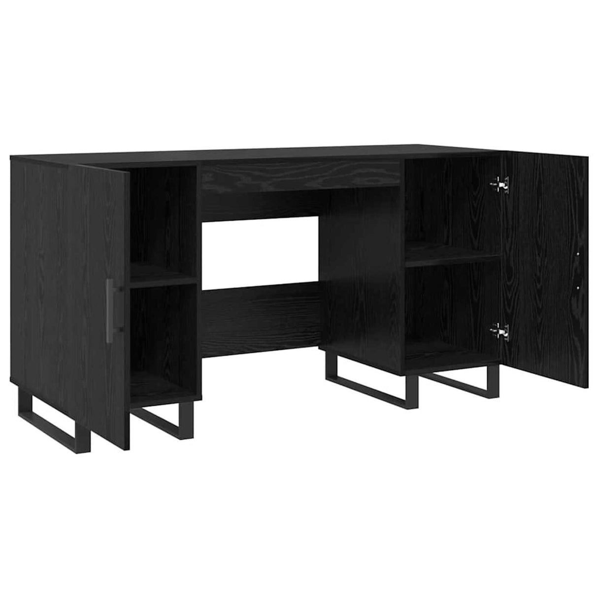 Wooden Desk for Home And Office With Black Handles - Vantage Home