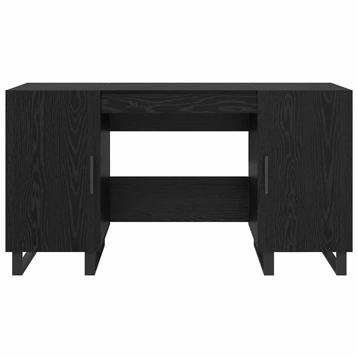 Wooden Desk for Home And Office With Black Handles - Vantage Home