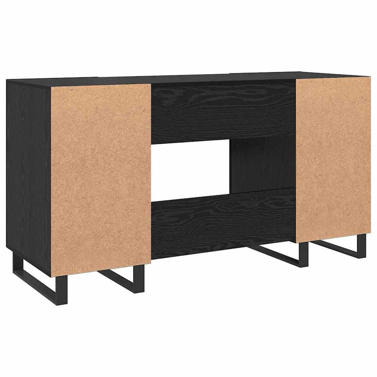 Wooden Desk for Home And Office With Black Handles - Vantage Home