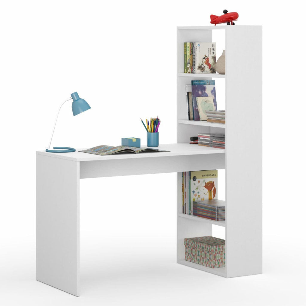 Wooden Desk for Home And Office With Bookcase - Dublin