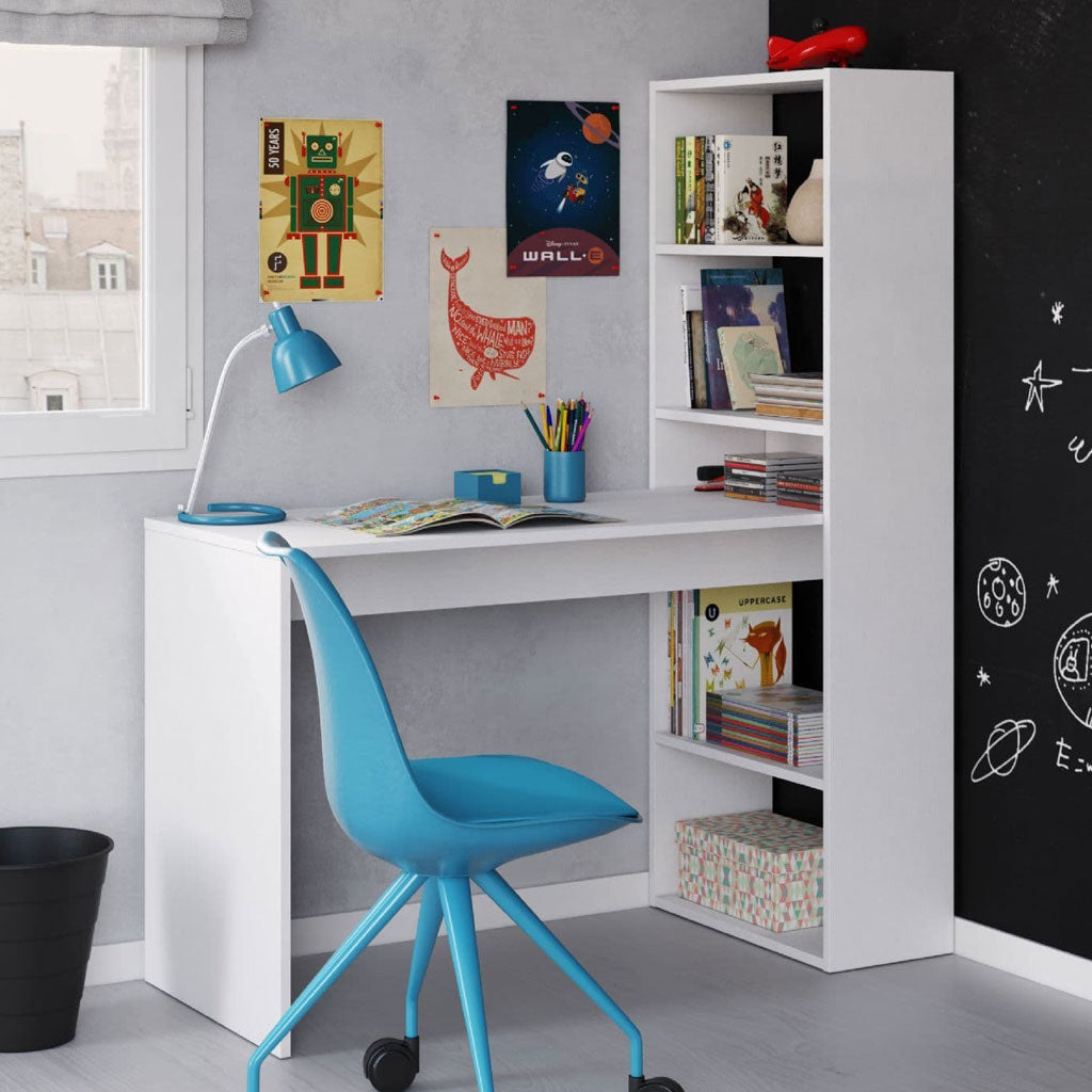 Wooden Desk for Home And Office With Bookcase - Dublin