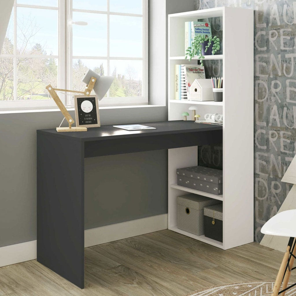 Wooden Desk for Home And Office With Bookcase - Dublin