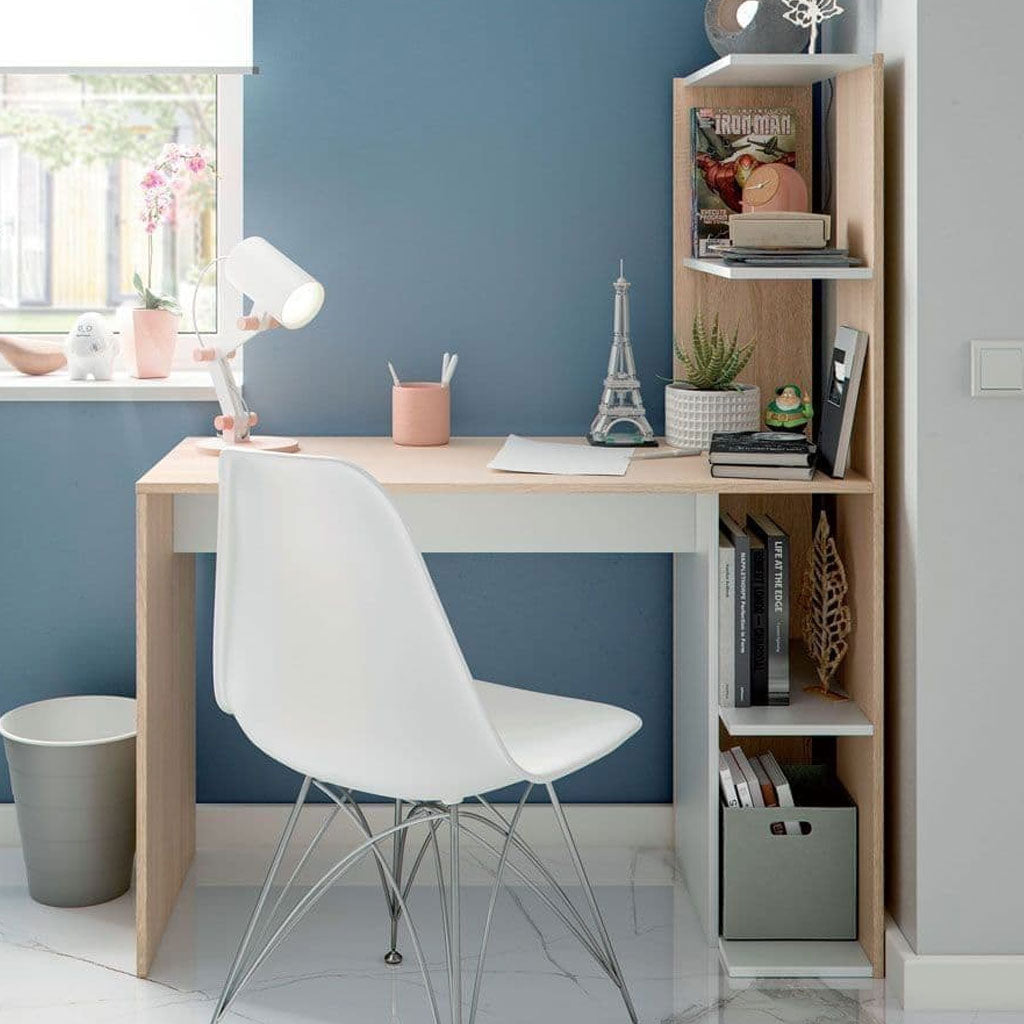 Wooden Desk for Home And Office With Bookcase - Salem