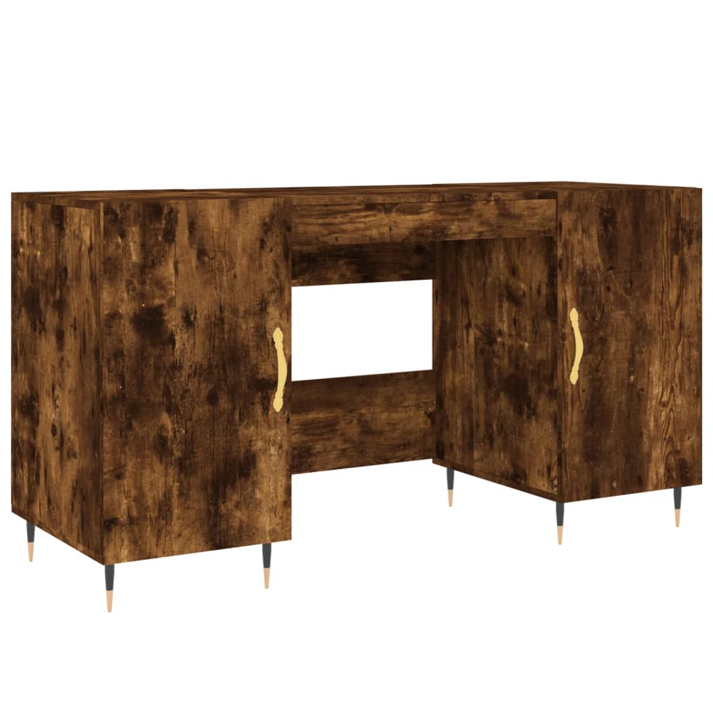 Wooden Desk for Home And Office With Gold Handles - Vantage Home