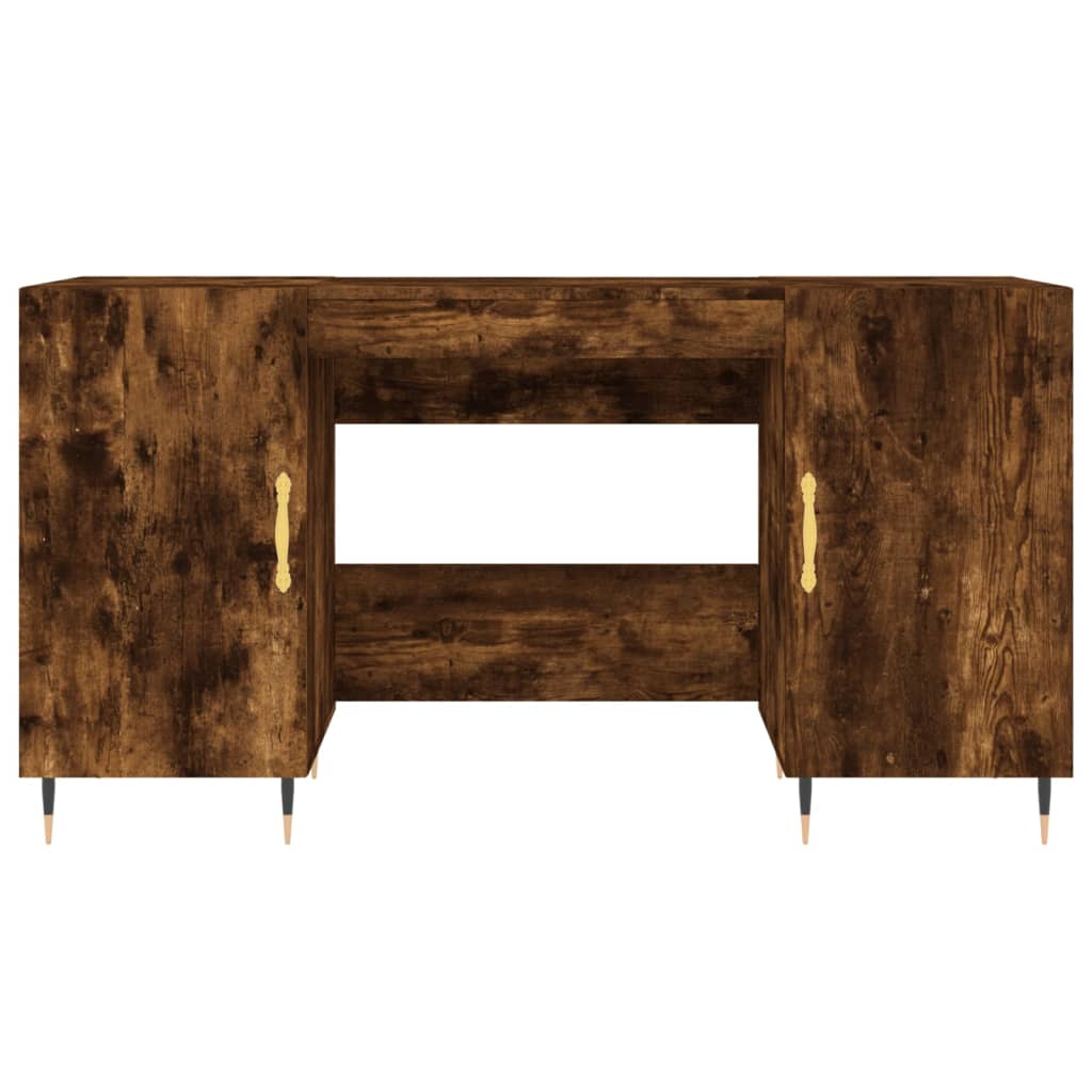 Wooden Desk for Home And Office With Gold Handles - Vantage Home