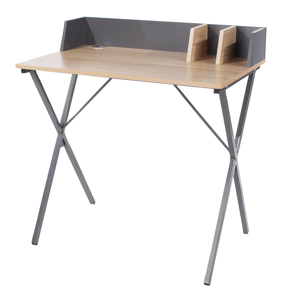 Wooden Desk for Home And Office With Grey Legs - Loft