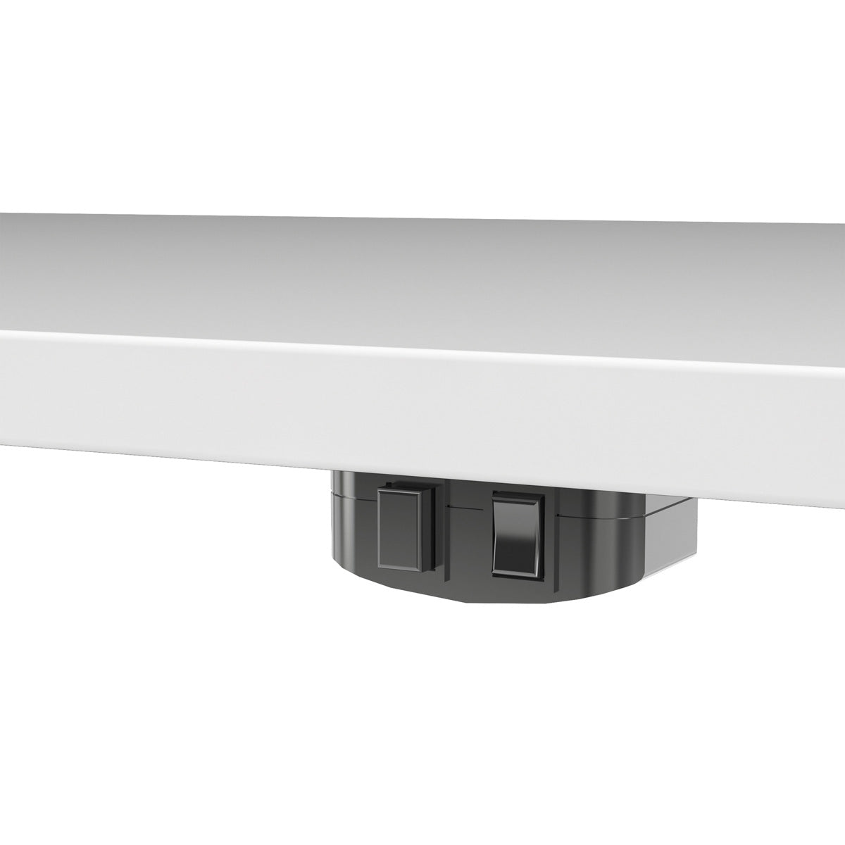 Wooden Desk for Home And Office 150cm Wide in White With Height Adjustable Legs - Prima