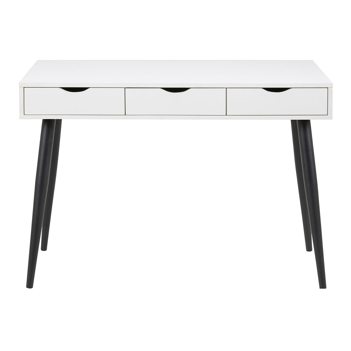 Wooden Desk for Home And Office With 3 Drawers And Black Legs - Neptun