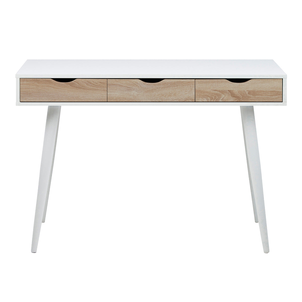 Wooden Desk for Home And Office With 3 Oak Drawers - Neptun