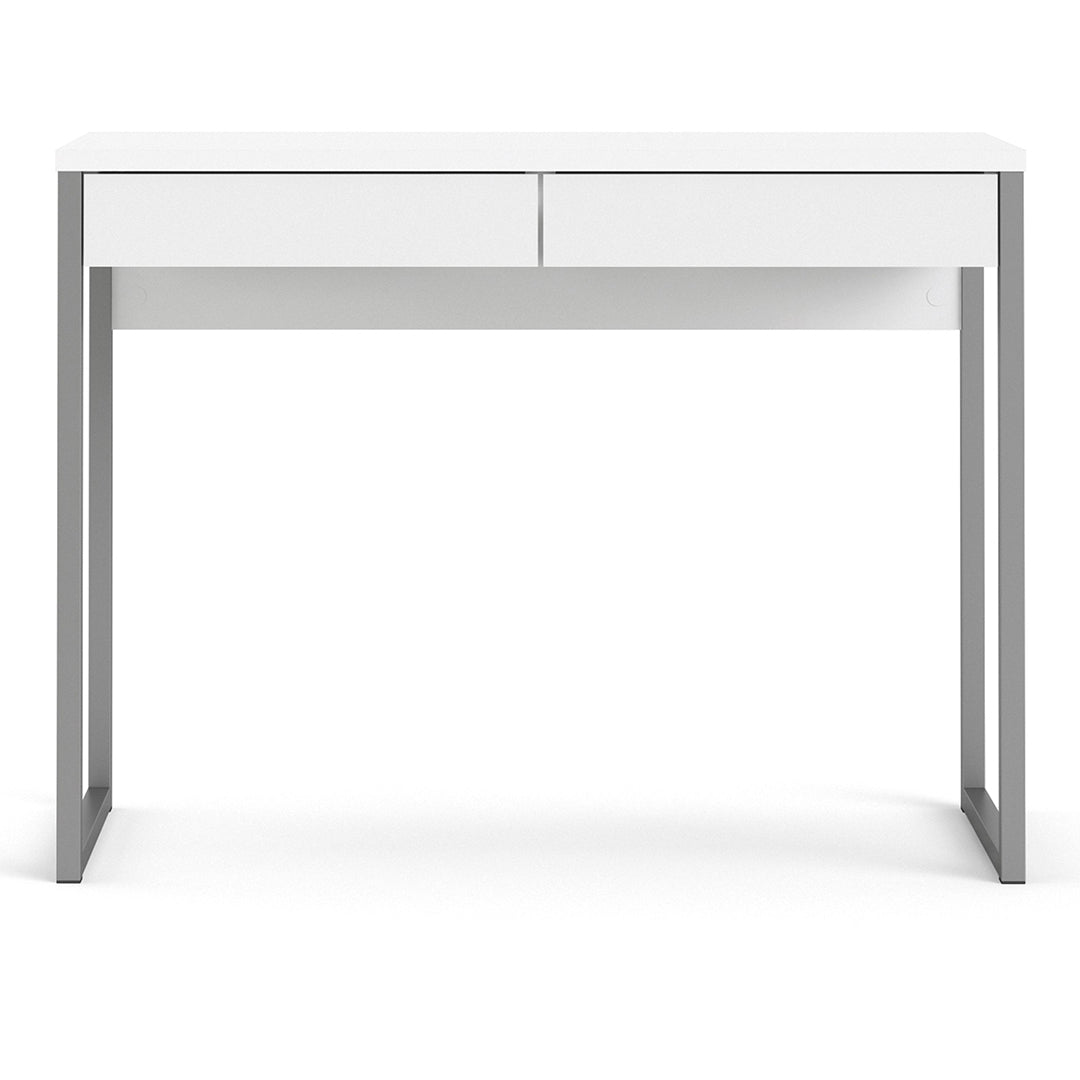 Wooden Desk for Home And Office 101.6cm Wide With 2 Drawers - Function Plus