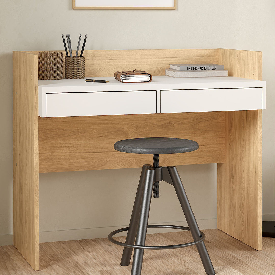 Wooden Desk for Home And Office With 2 Drawers - Function Plus