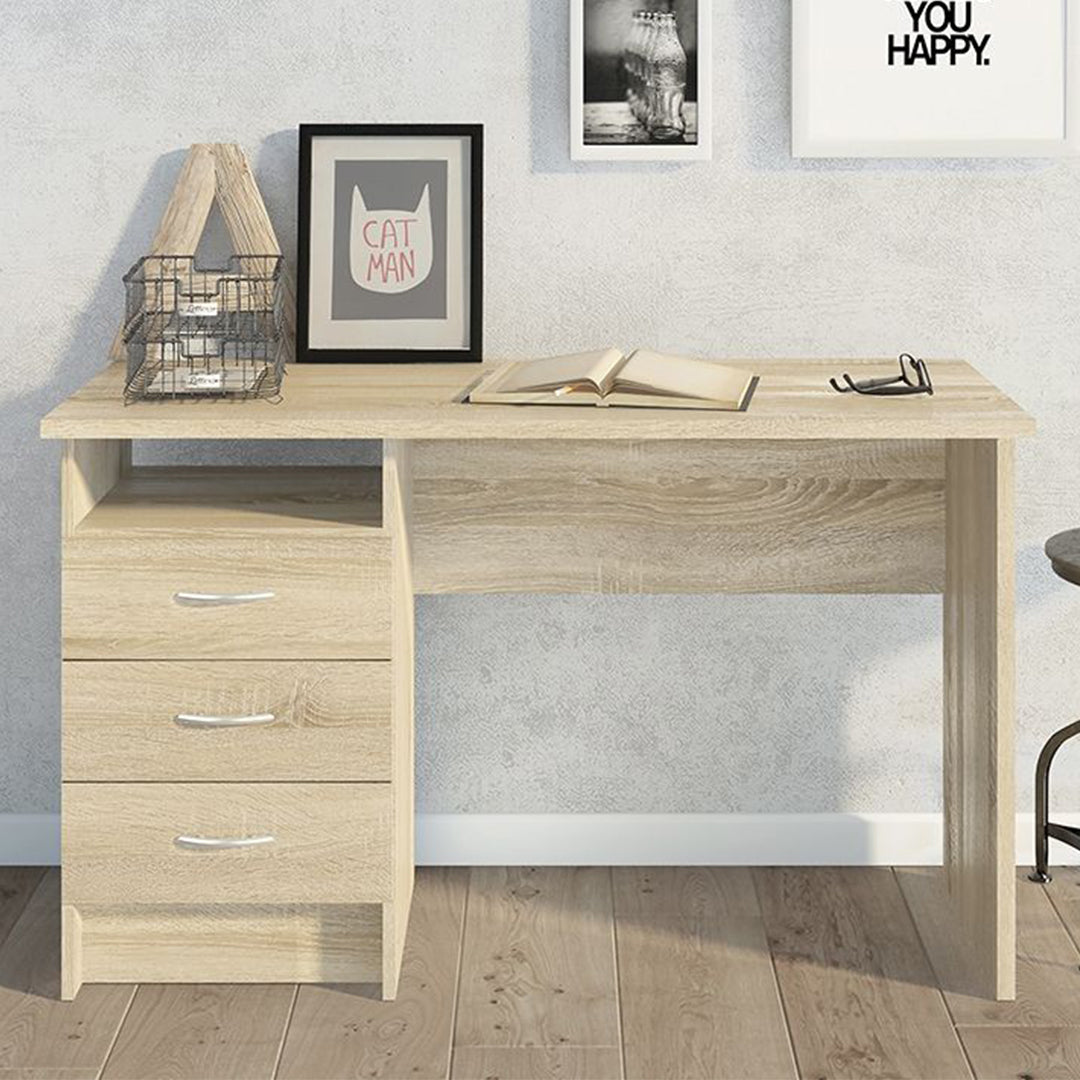 Wooden Desk for Home And Office With 3 Drawers - Function Plus