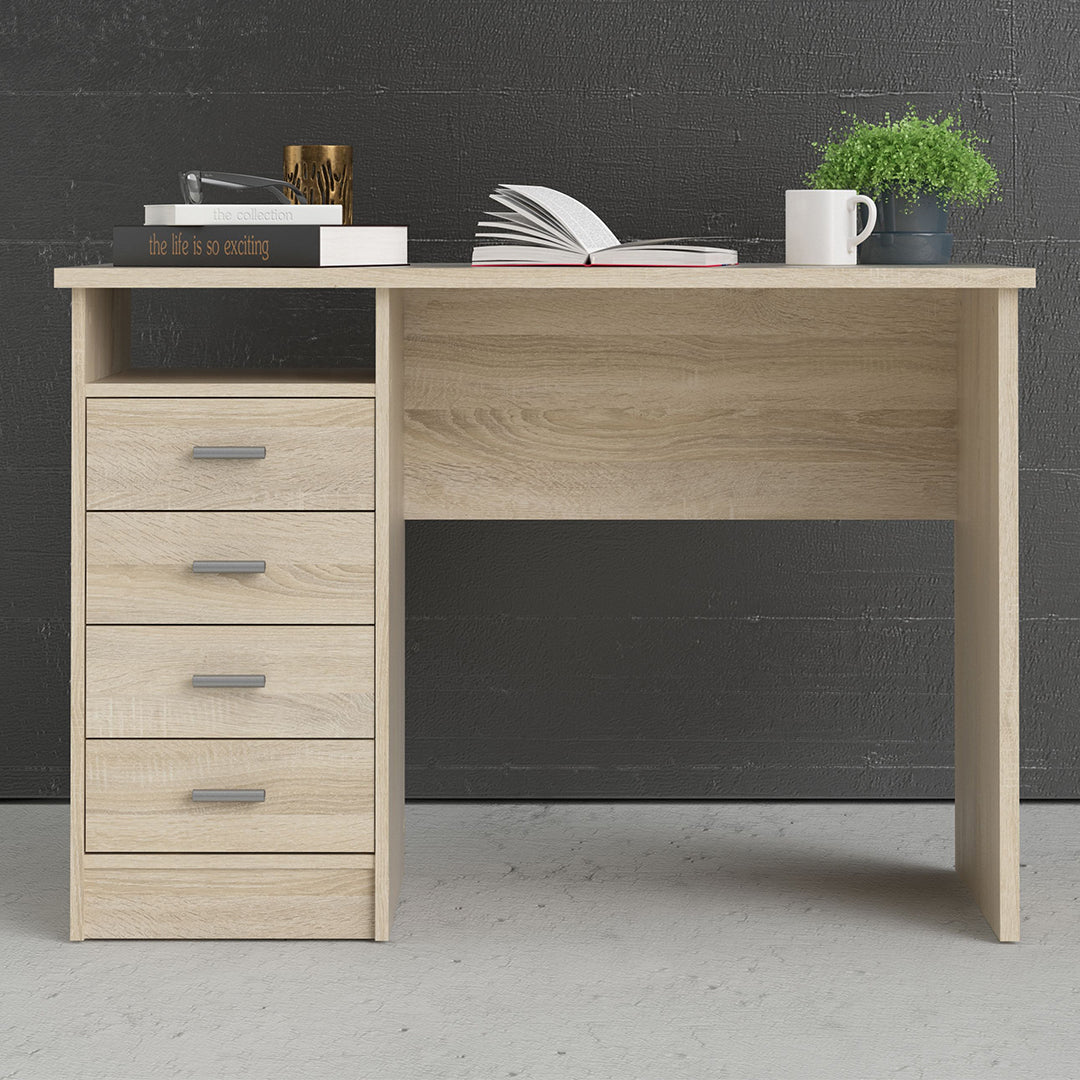 Wooden Desk for Home And Office With 4 Drawers - Function Plus