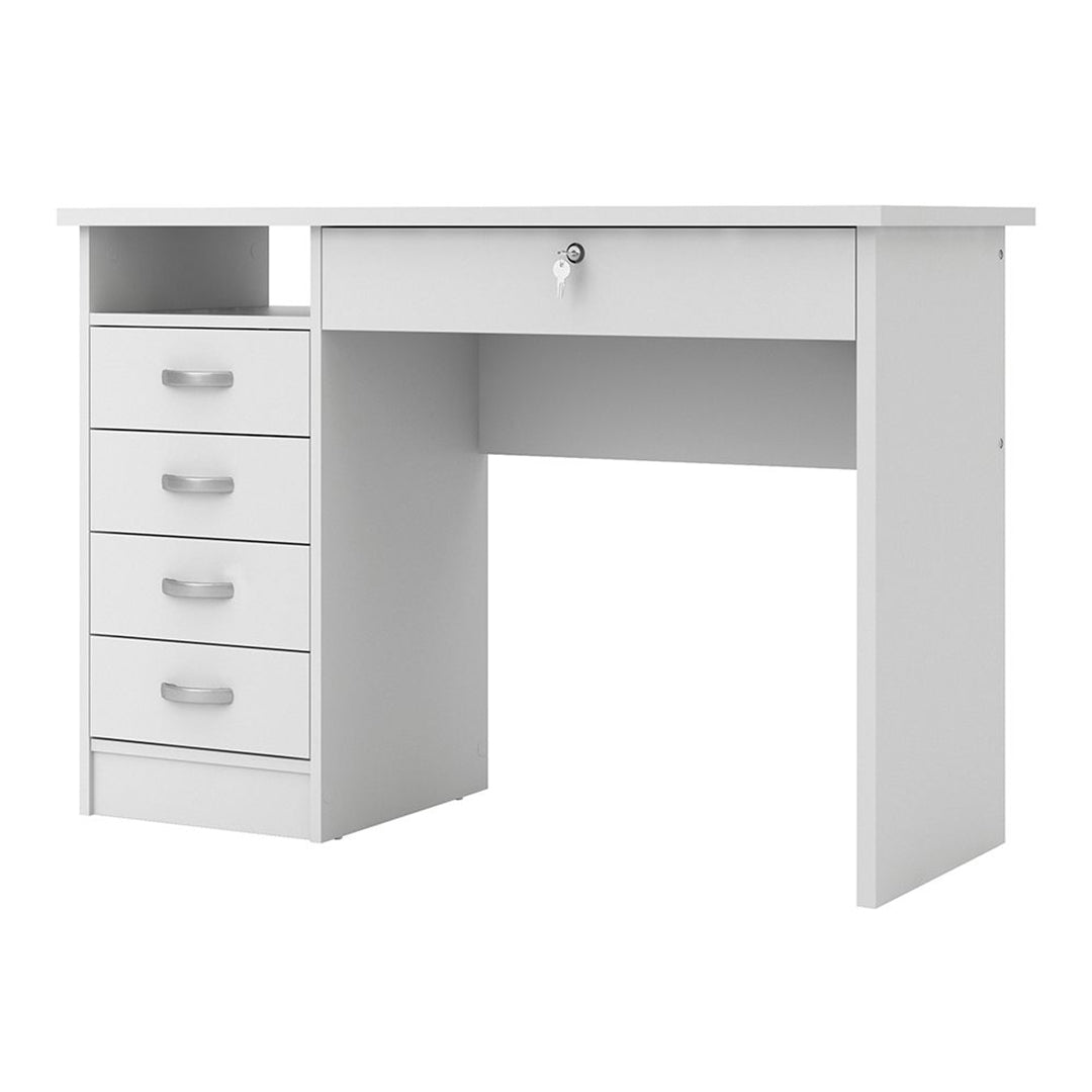 Wooden Desk for Home And Office With 5 Drawers - Function Plus