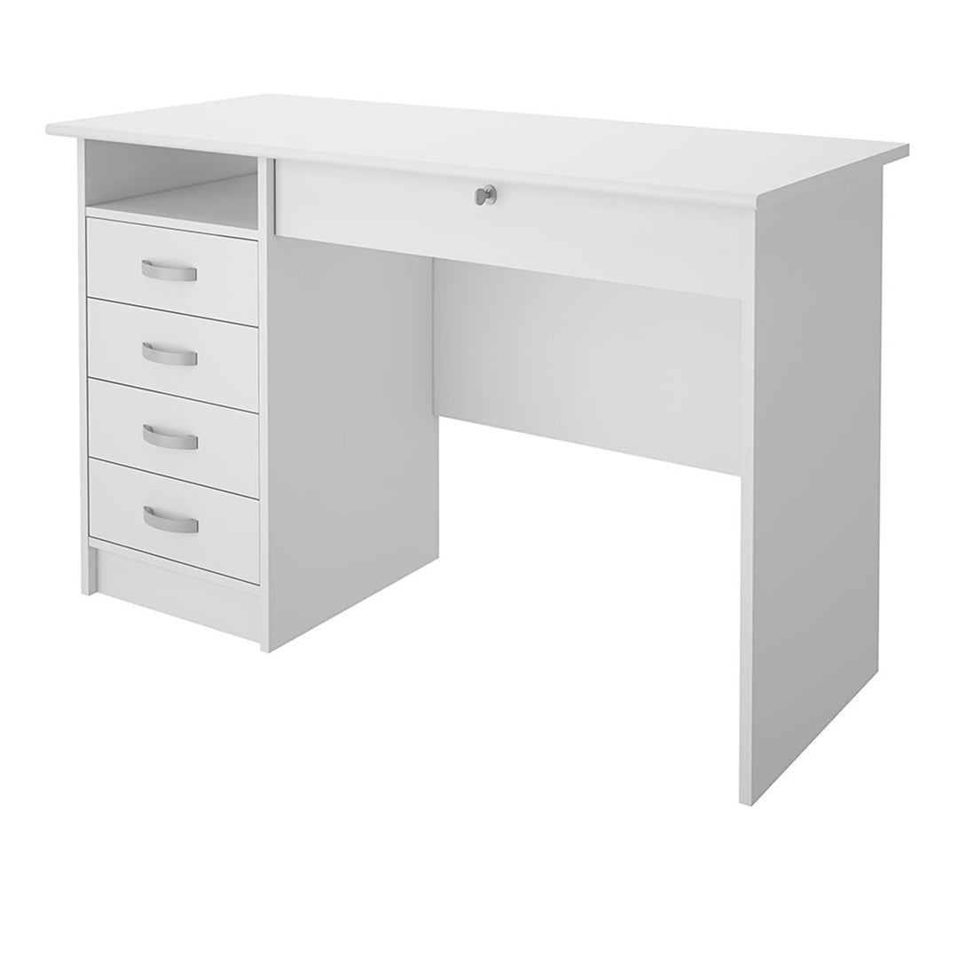 Wooden Desk for Home And Office With 5 Drawers - Function Plus