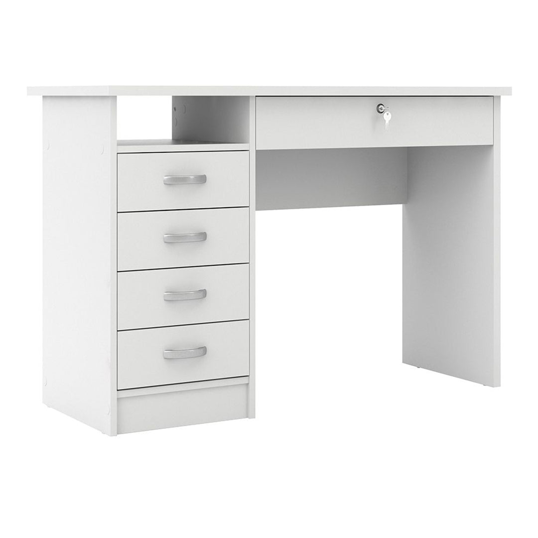 Wooden Desk for Home And Office With 5 Drawers - Function Plus