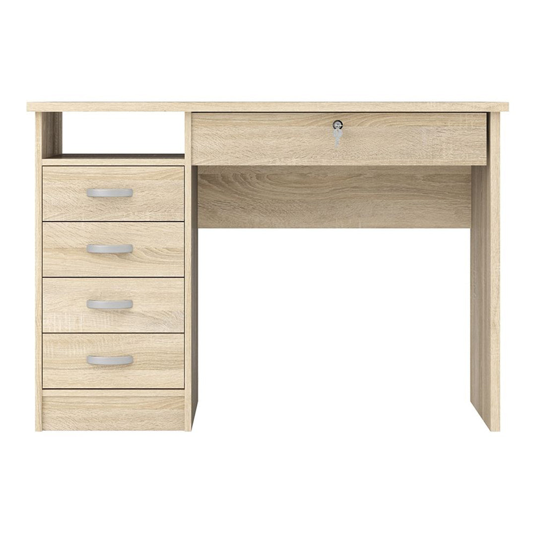 Wooden Desk for Home And Office With 5 Drawers - Function Plus