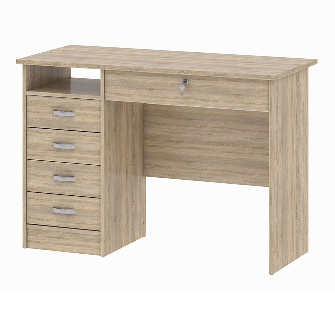Wooden Desk for Home And Office With 5 Drawers - Function Plus