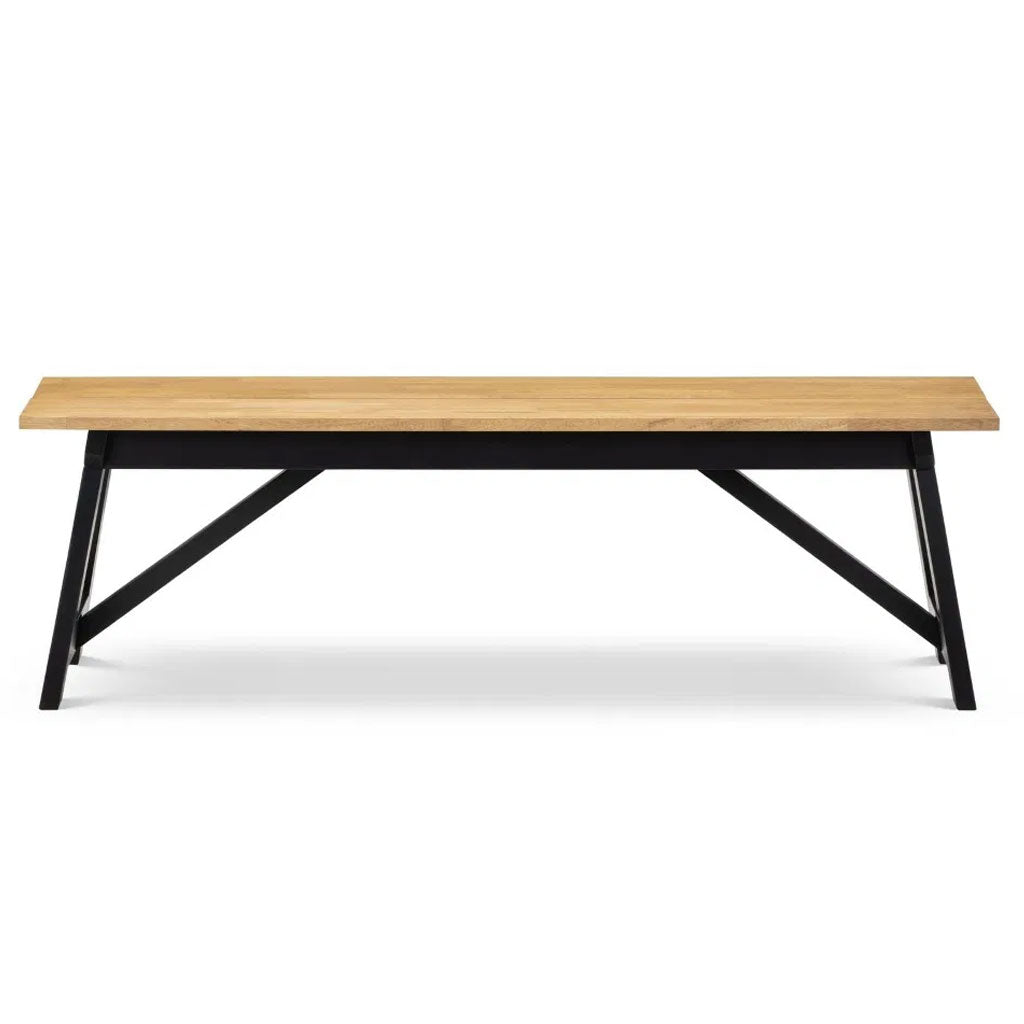 Wooden Dining Bench for 2 People - Hockley