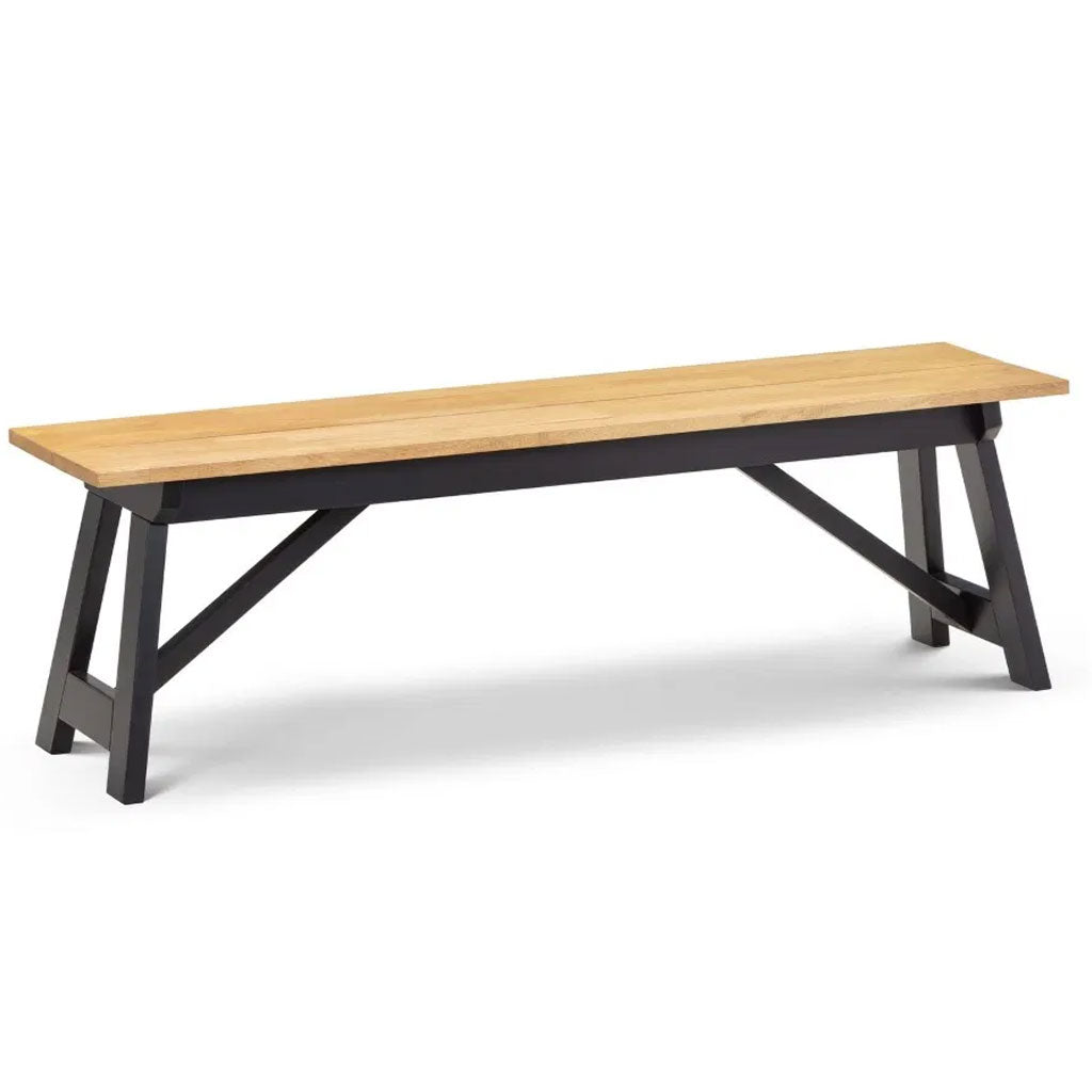 Wooden Dining Bench for 2 People - Hockley